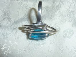 bague en argent et pierre taille 54 pour femme