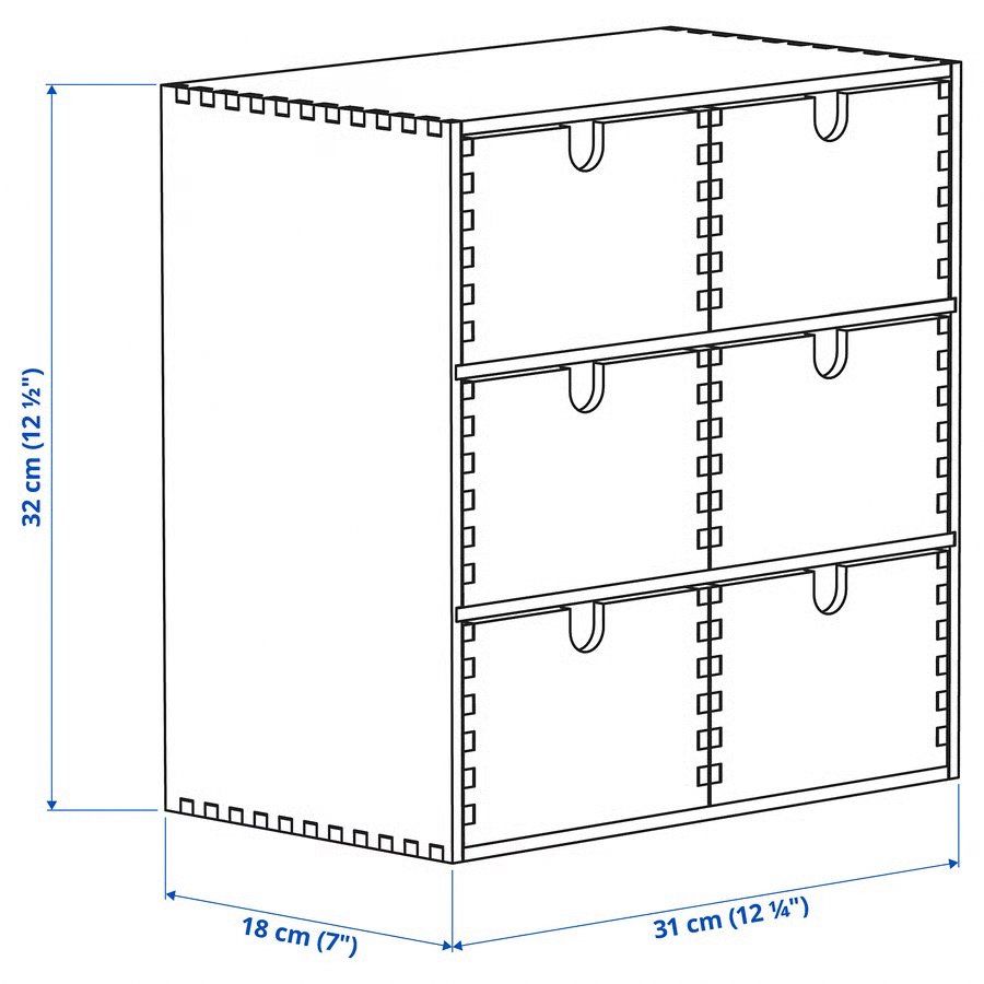 Ikea Commodes: IKEA - 2x MOPPE Mini-commode contreplaqué de bouleau - NEUF – Neuf avec emballage d'origine à Genève par PoissonBlue 5