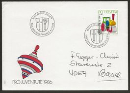 1986  Brief Tag der Briefmarke  KREUZLINGEN