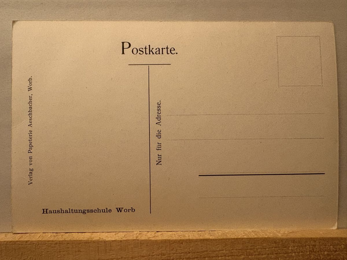 Cartoline postali: AK von Haushaltungsschule Worb – Usato da Rümlang venduto da Kartenpost1 1