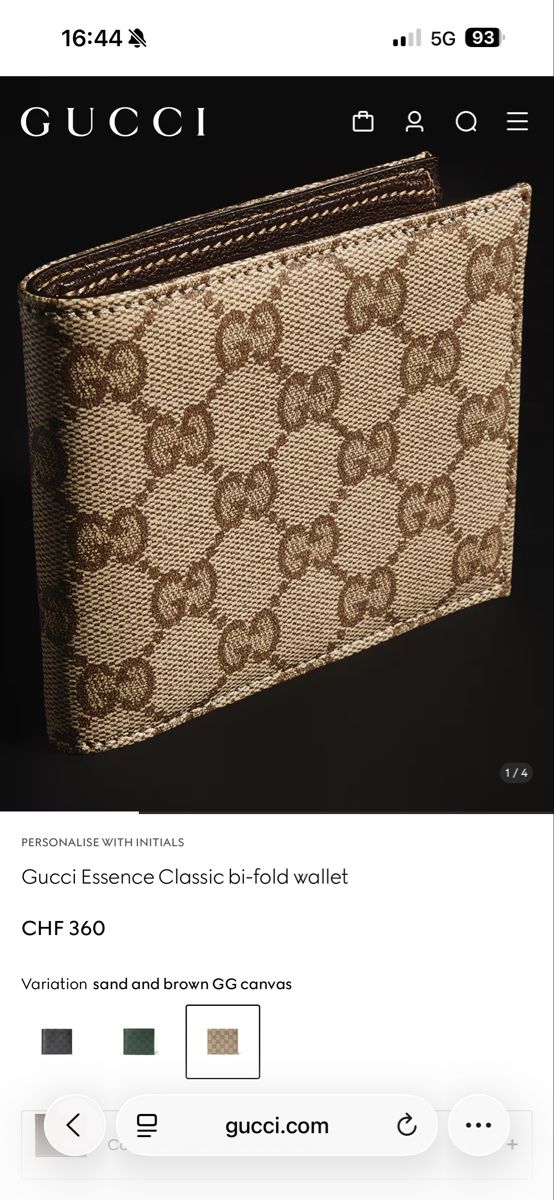 Gucci Portafogli: Gucci Geldbörse Herren Mit Rechnung – Usato da Niederwangen BE venduto da sar_7d6v 3