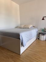 Letto BRUMNES bianco con contenitore