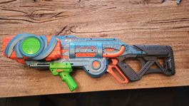 Nerf Flipshots. Munition und Blaster