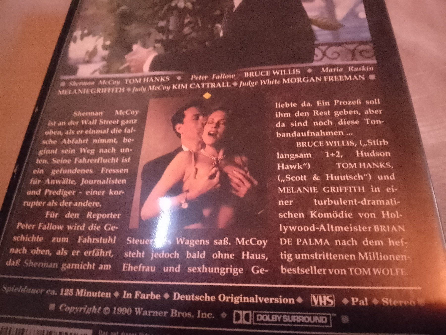 Tutti i VHS: Fegefeuer der Eitelkeiten mit Tom Hanks und Bruce Willis VHS – Usato da Remetschwil venduto da Privatflohmi 2