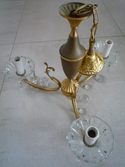 Lampade: Lustre à 3 bras - 3-armige Leuchte – Usato da Cortaillod venduto da Matteo18 3