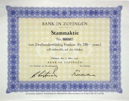 Bank in Zofingen, Zofingen - 1932