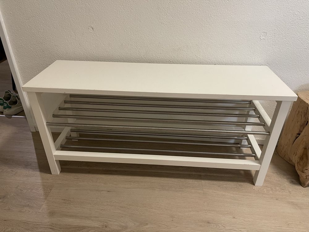 2x Schuhregal/Sitzbank von Ikea TJUSIC Kaufen auf Ricardo