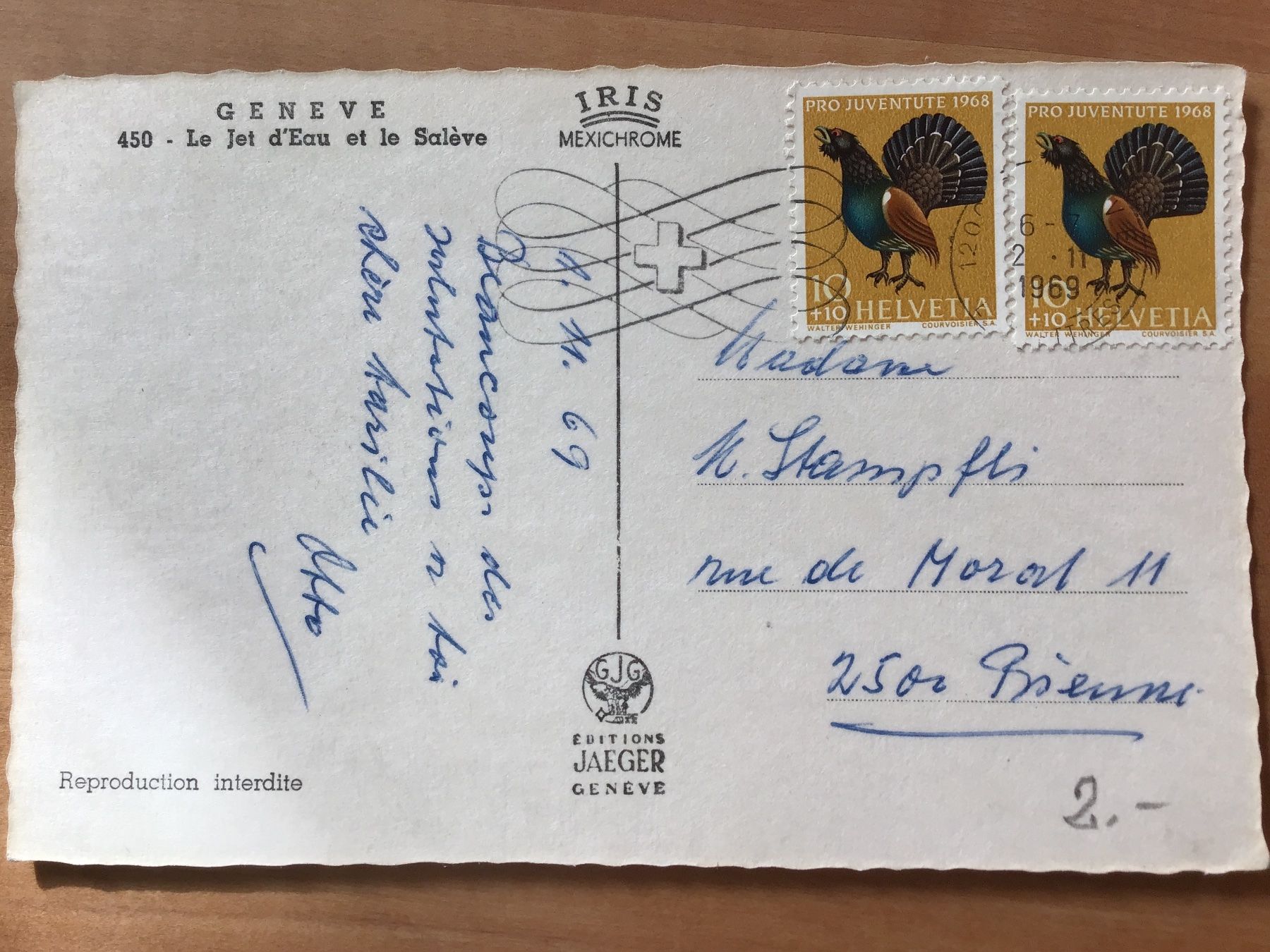 Cartoline postali: Genf – Usato da Kirchenthurnen venduto da Gluecksbrief 1