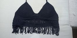 Crochet Bikini Top gehäkelt mit Fransen zu Odd Molly