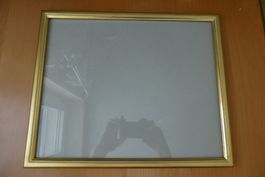 Antiker Bilderrahmen über Eck vergoldet - 30 x 37 cm