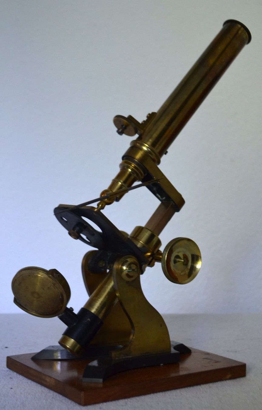 Microscopi: Armstrong & Bro 1880s Messing-Mikroskop / microscope – Usato da Collonges venduto da arashee 6