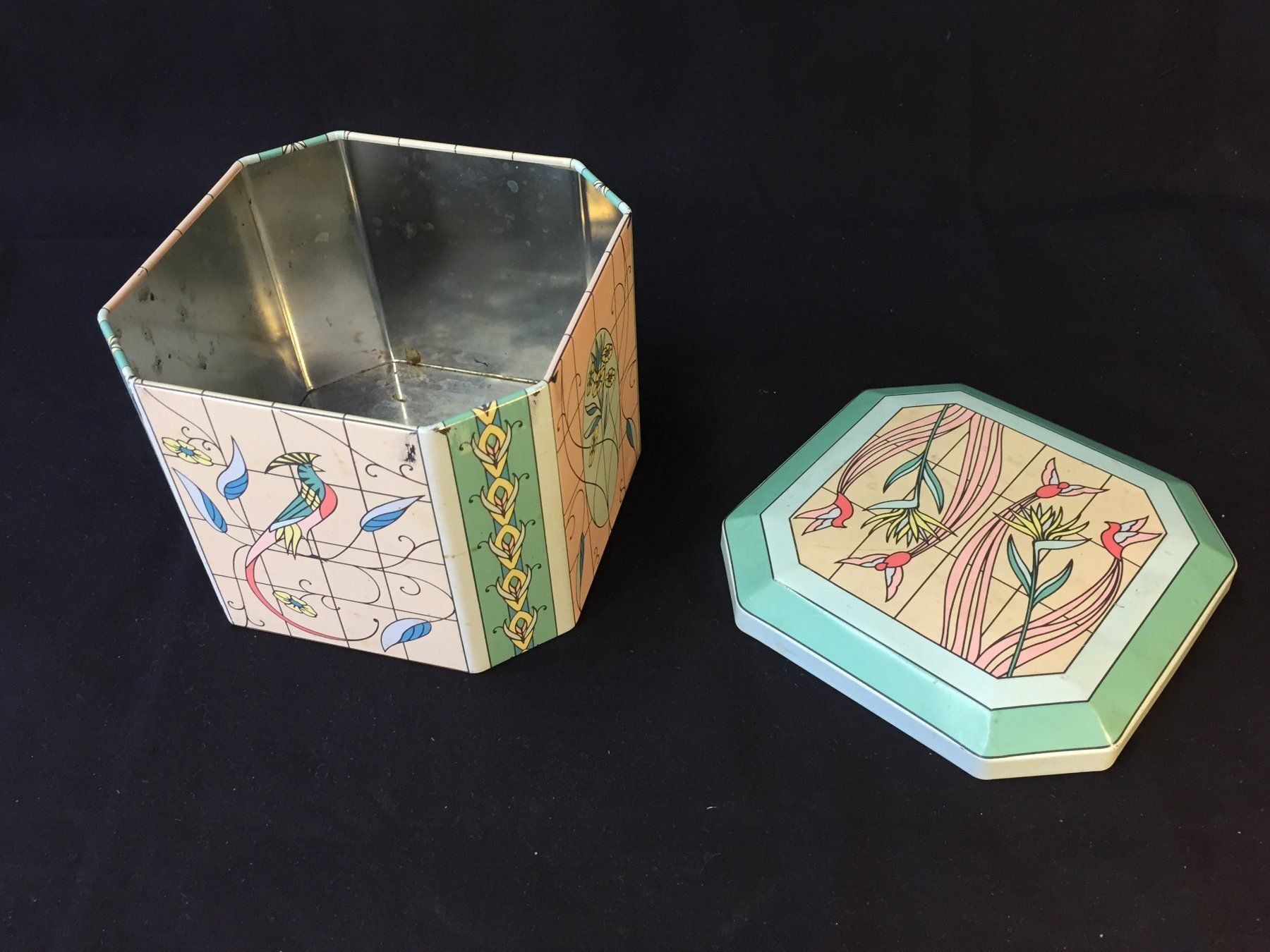 Zuckerdosen: Vintage Blech Deckeldose EDUSCHO – Gebraucht aus Schaffhausen von vintageworld 6