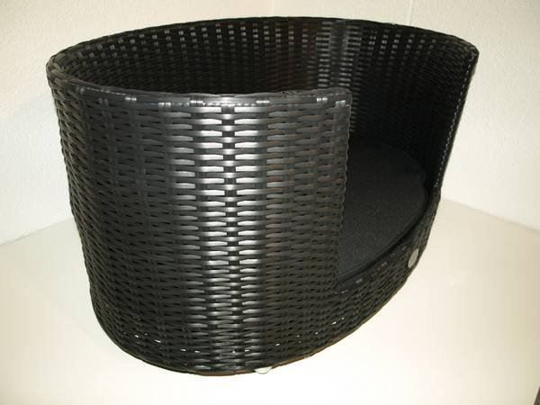 Liege- & Schlafplätze: Hundebett WINI XL Polyrattan schwarz – Neu (gemäss Beschreibung) aus Unterentfelden von moebelrufli 3