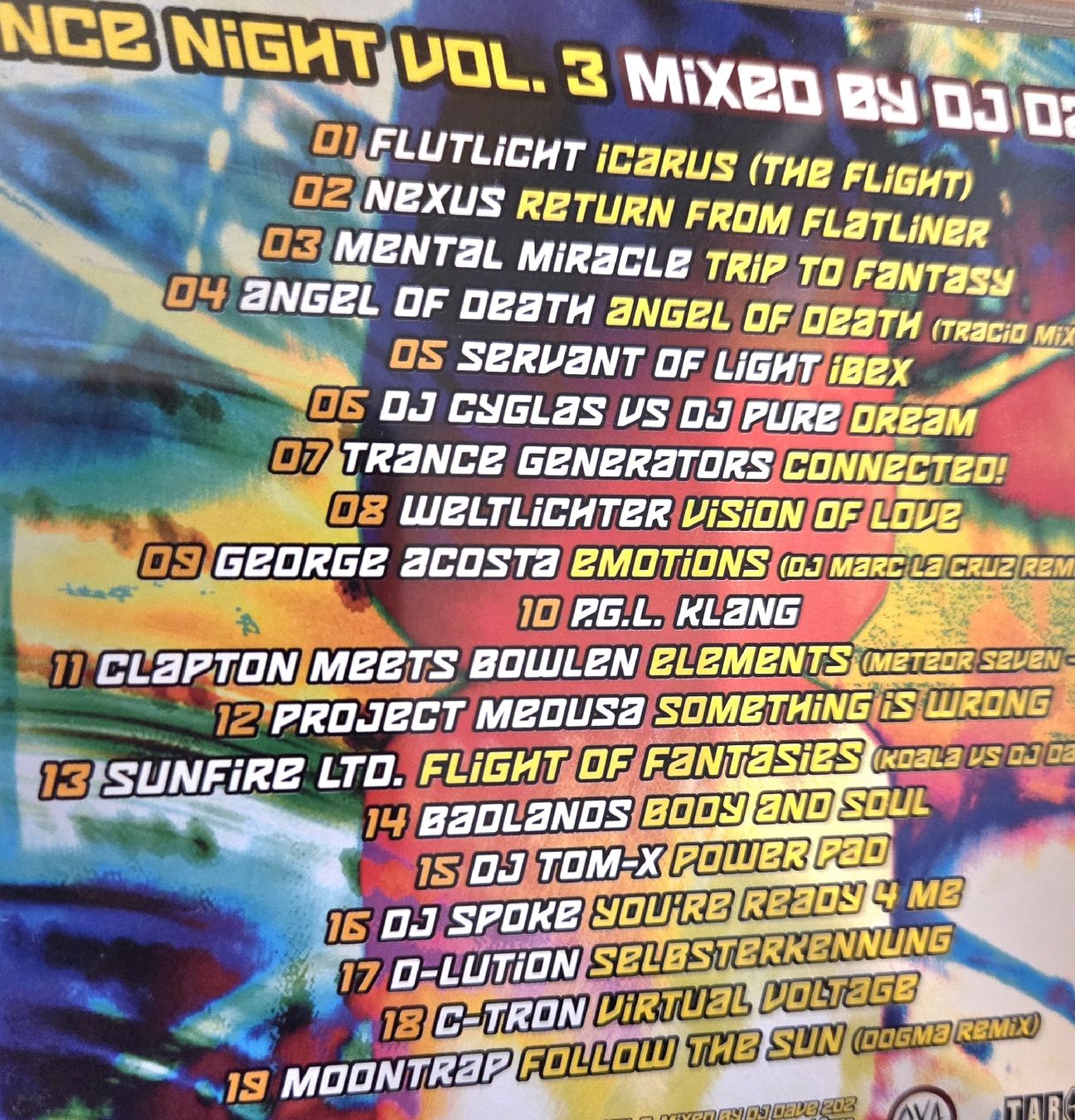 CD: Trance Night Vol. 3 Dj Dave 202 – Usato da Winterthur venduto da raymen74 2