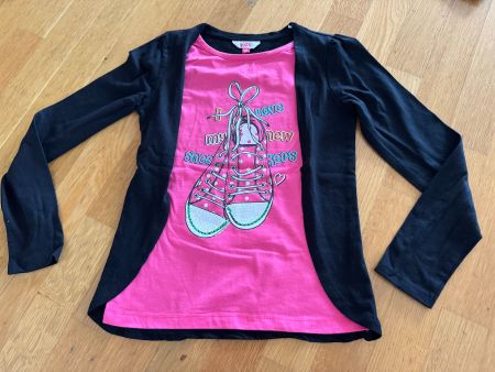 Neues Kids Langarm-Shirt mit Bolero für Mädchen Grösse 140