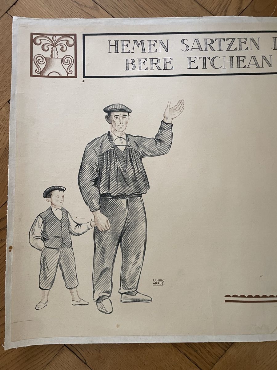 Foto & Immagini: Affiche Ramiro arrue pays basque Bayonne  – Usato da Geneve venduto da pie_ly9v 2