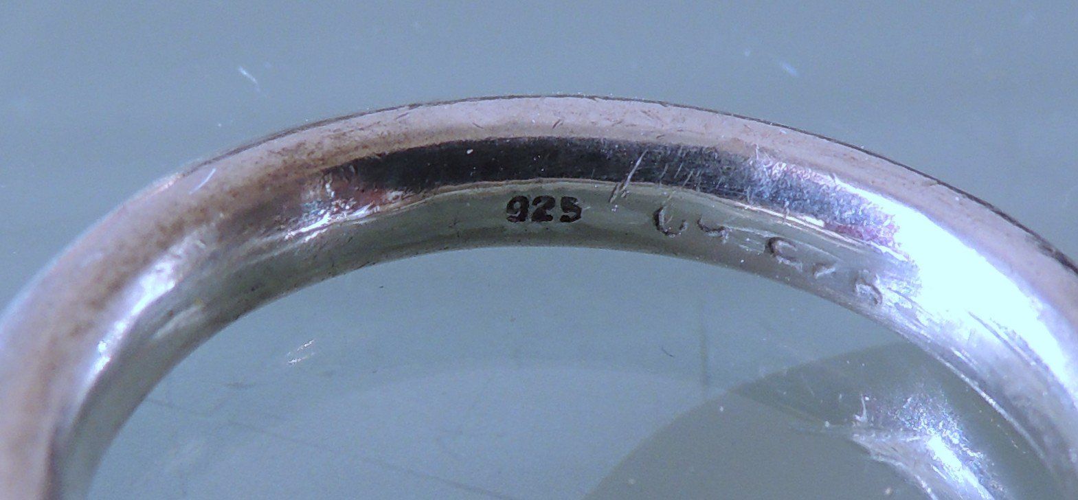 Anelli: Silber 925 Fingerring mit Imitatperle Gr. 57 – Usato da Waldenburg venduto da schaller707 3