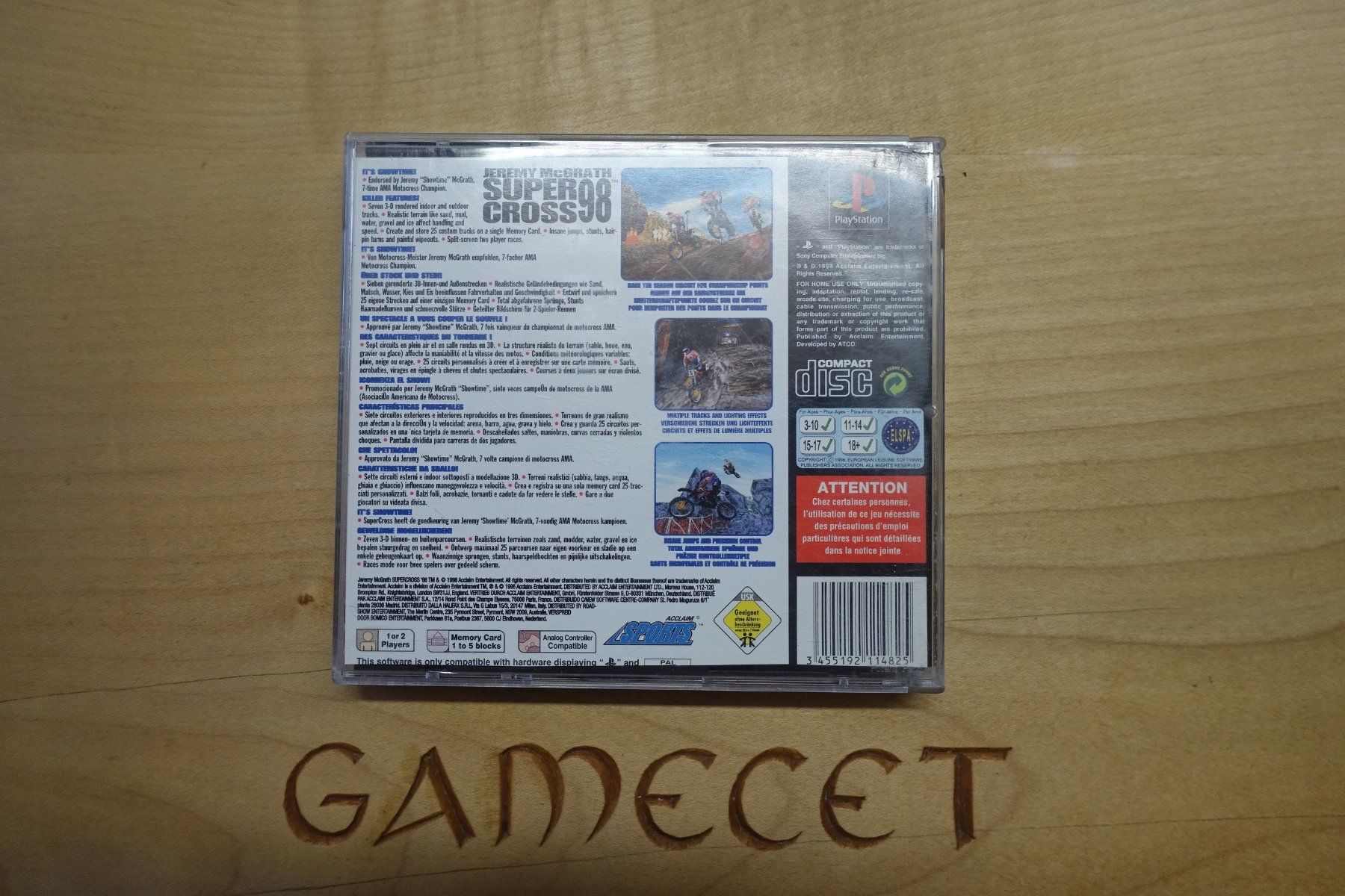 Sony Giochi: Jeremy McGrath Supercross 98 – Difettoso da Steinach venduto da Gamecet 2