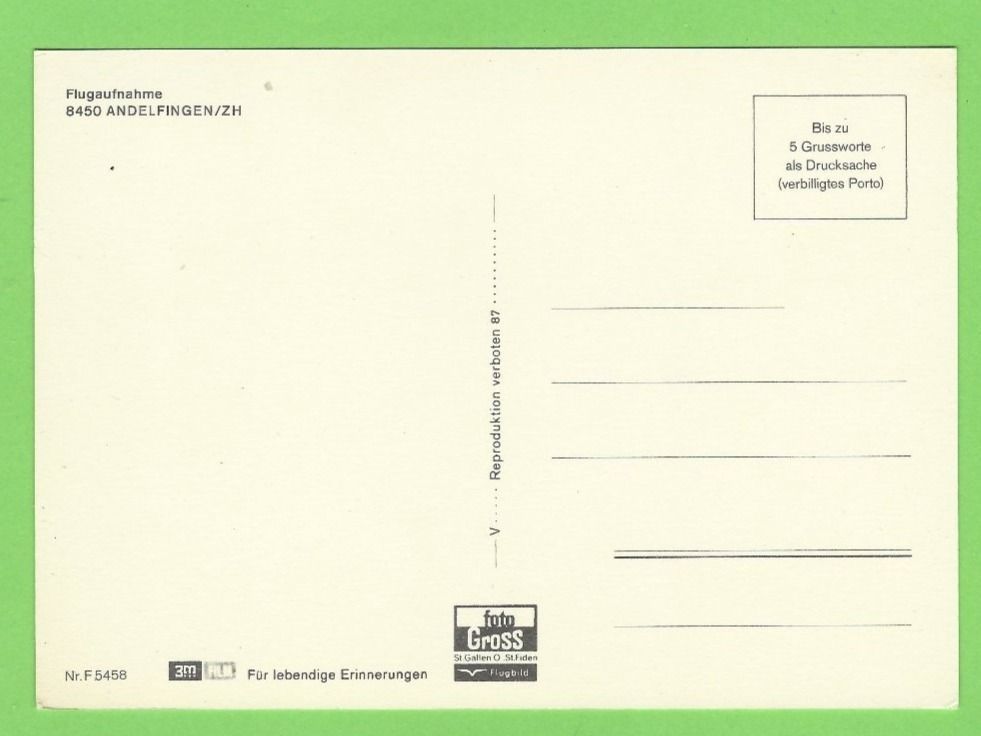 Cartoline postali: Andelfingen ZH  Flugaufnahme – Usato da Zürich venduto da t24_de 1