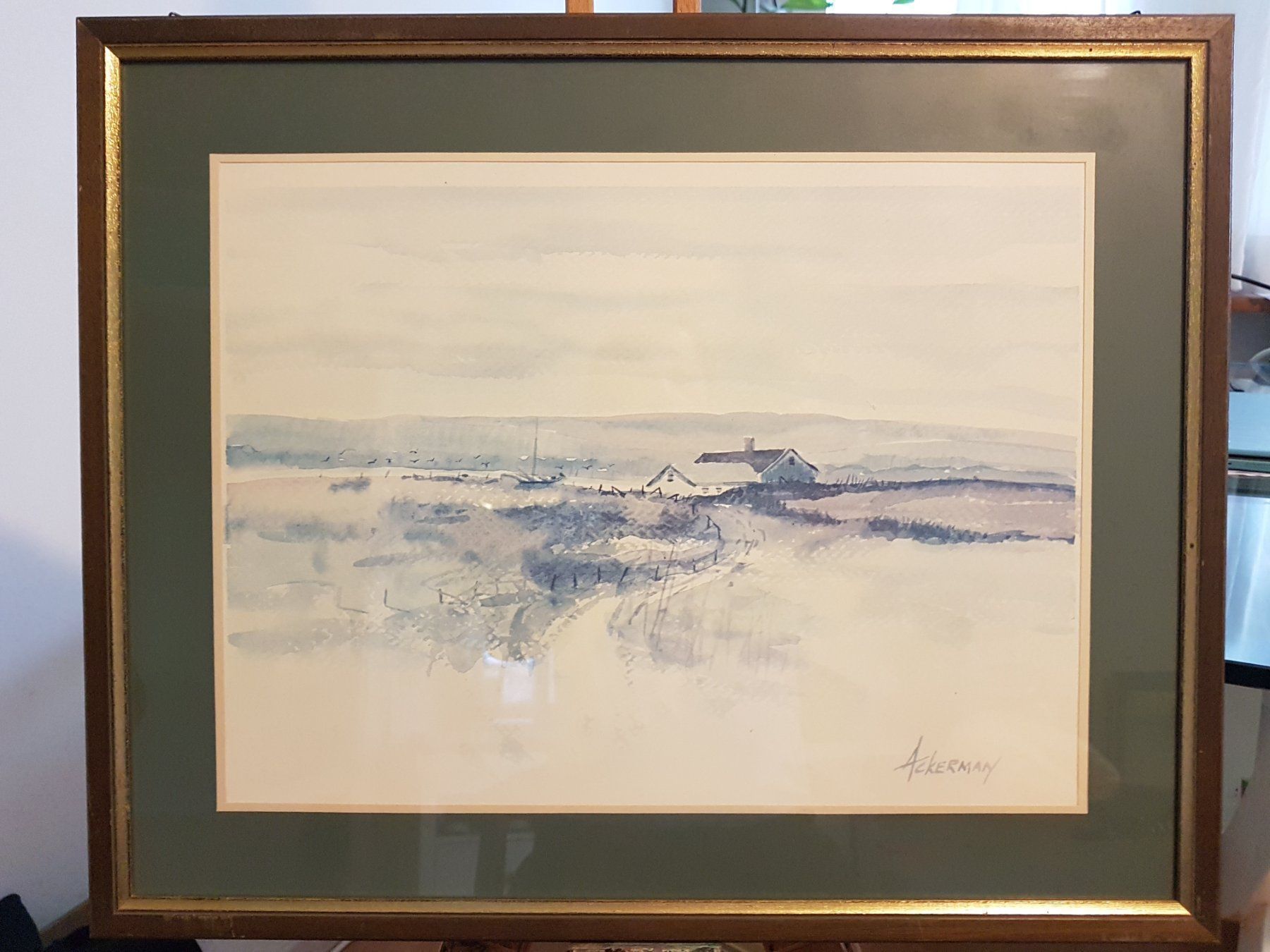 Gemälde: Frank Edward Ackermann – "Riverhouse" – Original EMSA – Gebraucht aus Glattbrugg von casabelavista 1