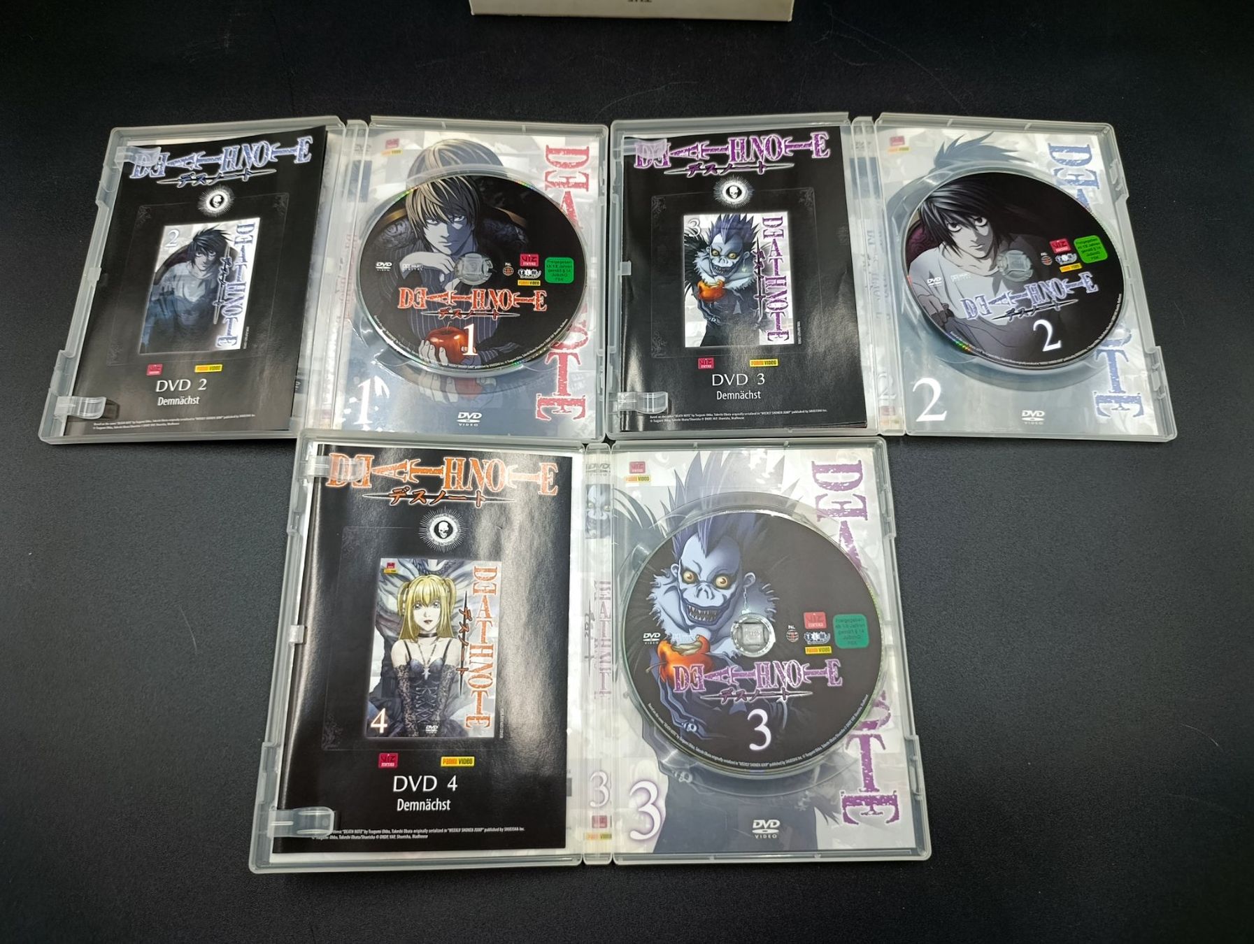 Tutti i DVDs: Death Note DVD Serie Episode 1-14 – Usato da Wil SG venduto da Donaldus 2