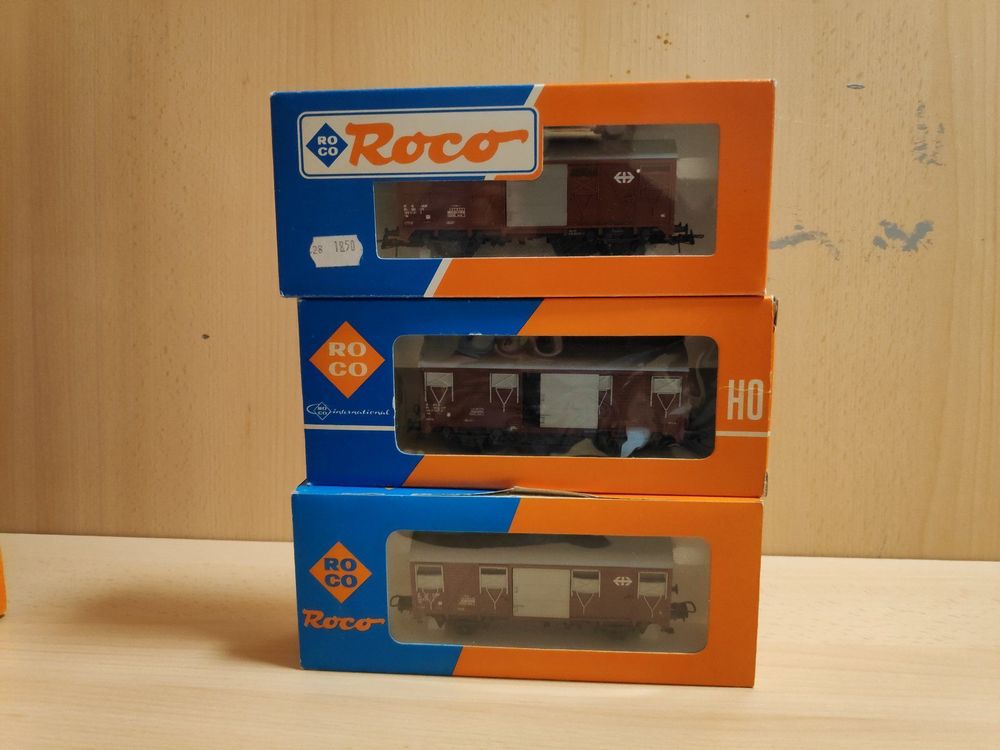 Roco 3 Stk. Gedeckte Güterwagen, H0 | Kaufen auf Ricardo