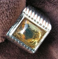 ♥ HERREN RING - DOMINIKANISCHER BERNSTEIN / GROSSE 57,7-58