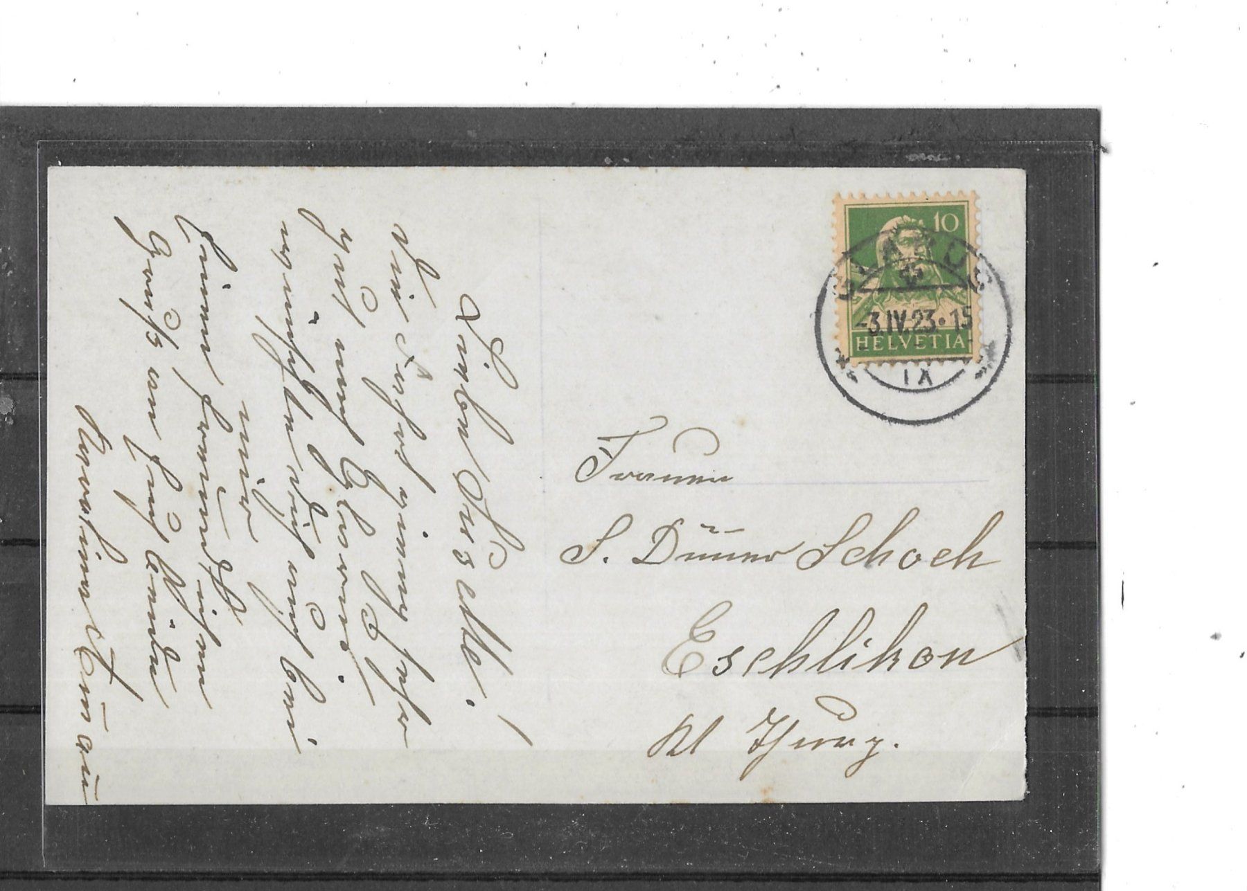 Ansichtskarten: GL Glarus 1923 – Gebraucht aus Schocherswil von Wilare 1