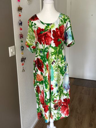 Sommerkleid Blümchenmuster von Marila Stile Italiano Gr. M