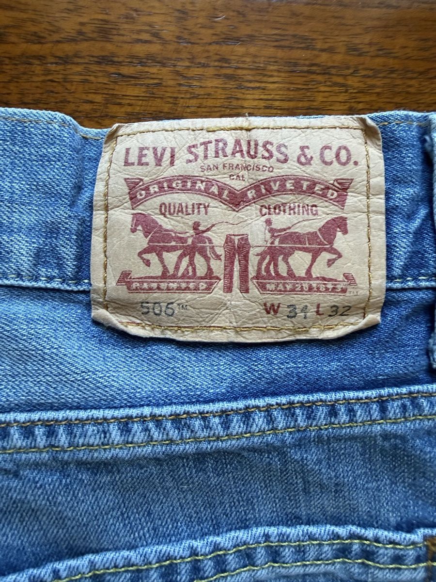 Levi's Jeans: Levi's 505 jeans W34 L32 bleu  – Usato da Baulmes venduto da resel_.tm 5