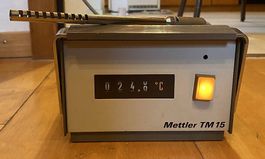 Mettler TM 15 Thermometer mit Fühler funktionstüchtig