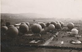 Echtfotokarte Gorden Bennet Wettfliegen 1909