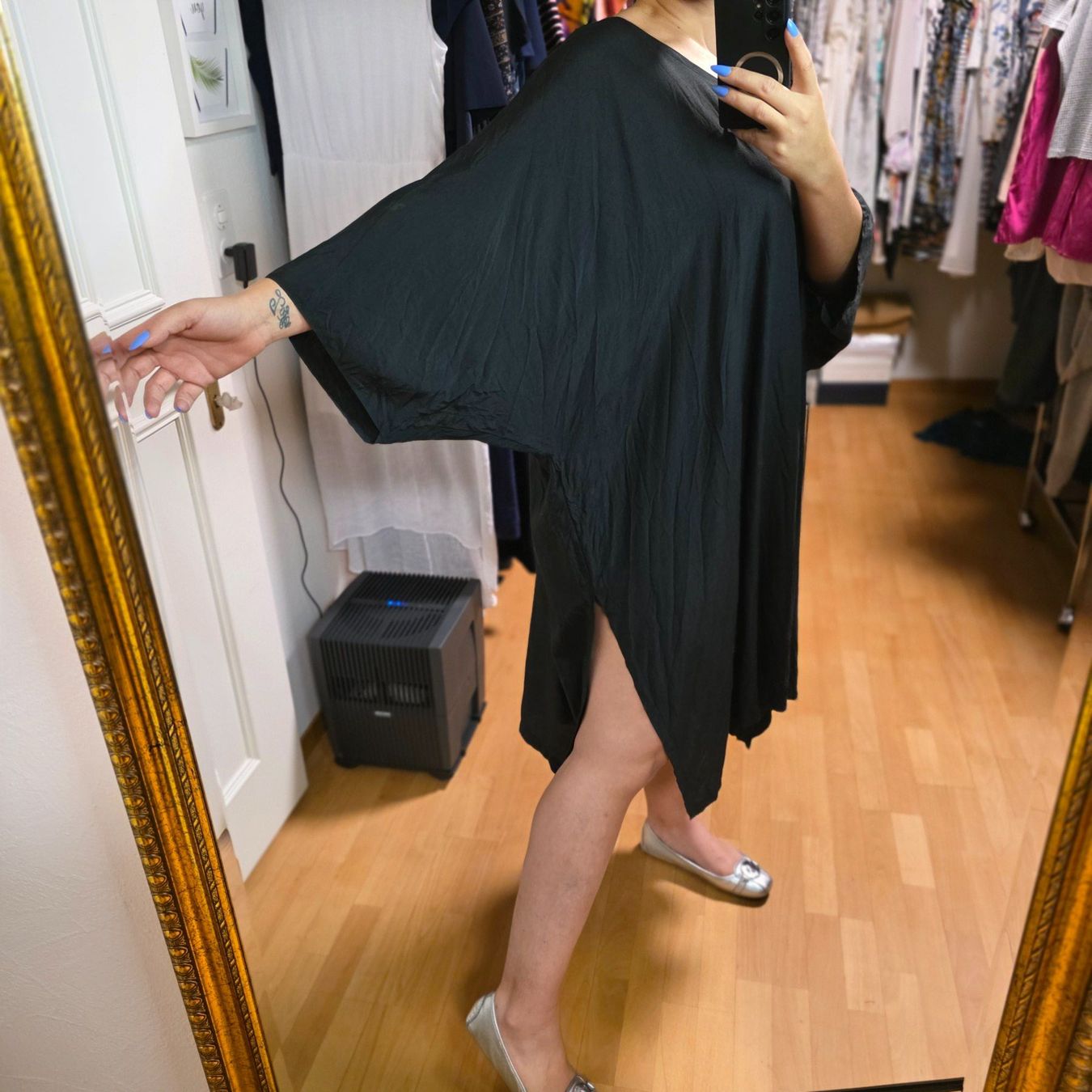 Vestiti: Oversize Kleid Schwarz 3–4XL luftig – Usato da Wald ZH venduto da CapLux 2
