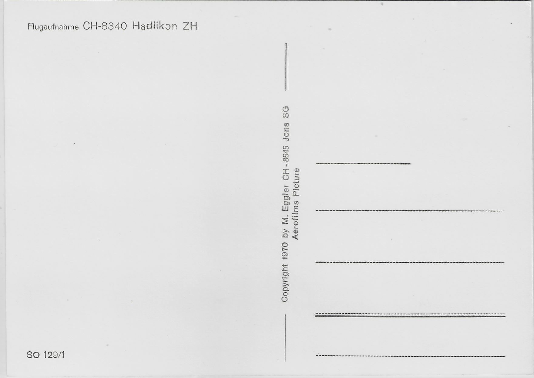 Cartoline postali: Flugaufnahme Hadlikon ZH – Antico da Ettingen venduto da Kartenplanet 1
