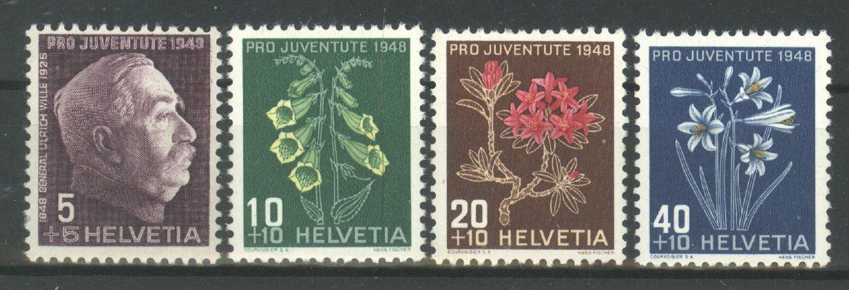 Tutti i francobolli: 1948, Pro Juventute ** (1) – Usato da Willisau venduto da Vollstempel