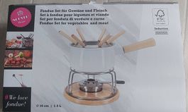 Caquelon, set à fondue pour viande et légumes