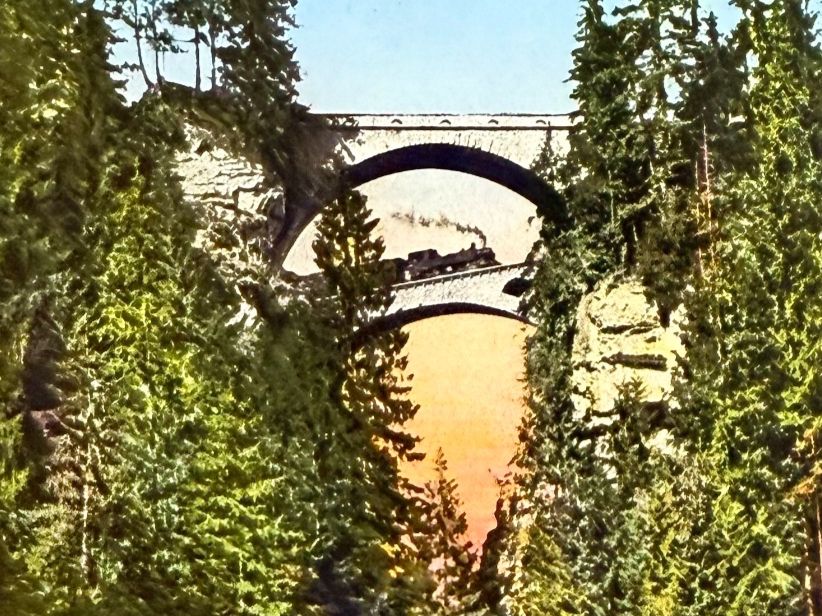 Ansichtskarten: AK: Albulabahn die Salisbrücken – Gebraucht aus Lutry von Ediego 1