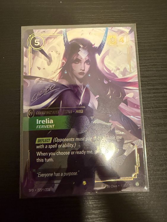 2026 RIFTBOUND SPIRITFORGED SIGNATURE OVERNUMBER 225* IRELIA (Gebraucht ...