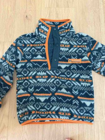Pull en polaire Columbia, motif géométrique, XXS