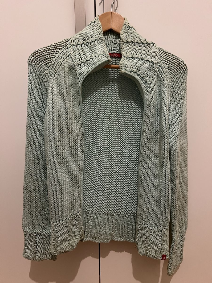Esprit Maglioni & Felpe: edc by Esprit Cardigan, size S, knitted, mint green. – Difettoso da Basel venduto da Harper.G 1