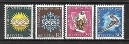 W25w - W28w Serie 4 Werte Olymp. Winterspiele ** 15.1.1948