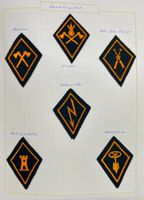 Armée badge abzeichen miroire Kragenspiegel uniforme
