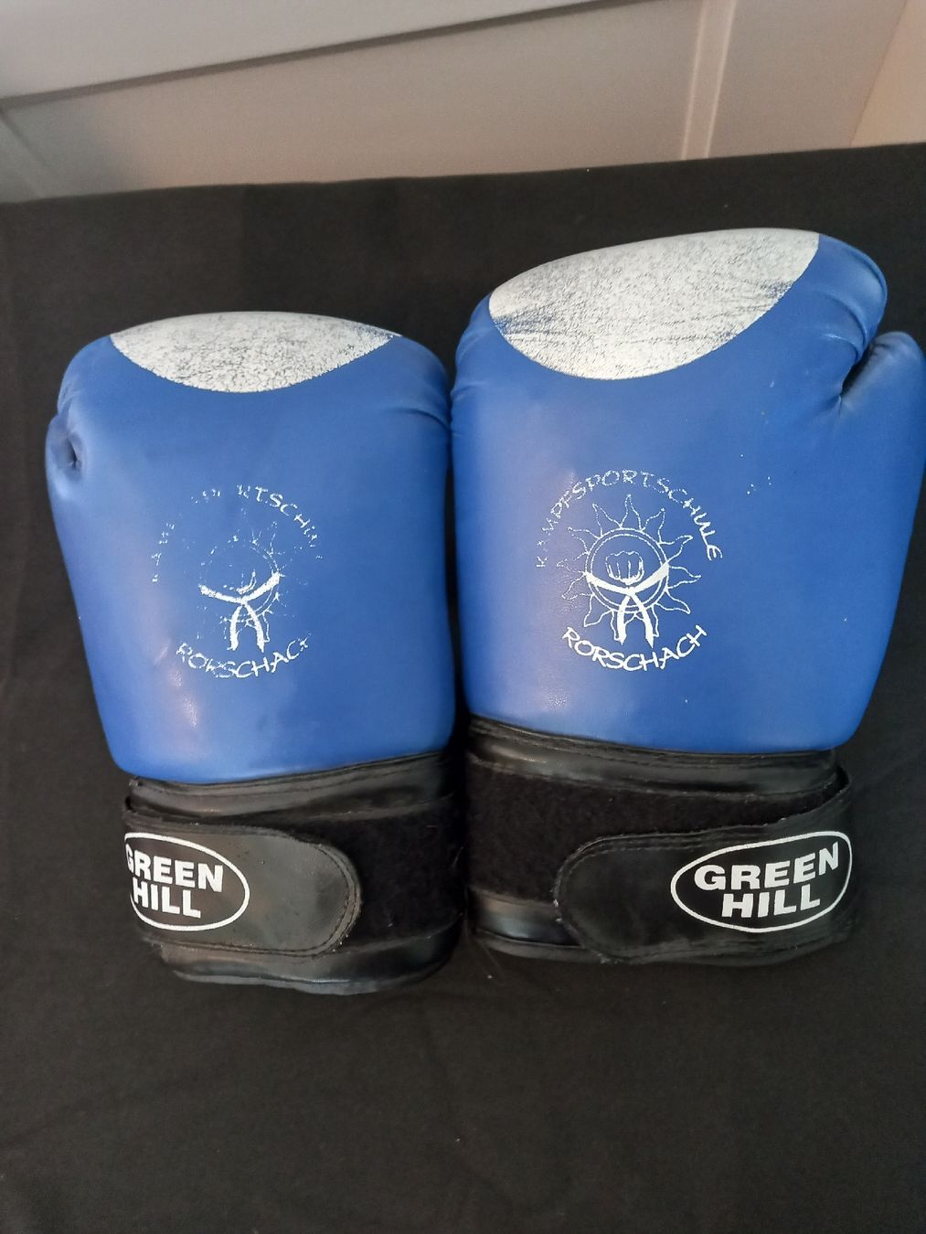 Guanti & manicotti: Boxhandschuhe GREEN HILL 12oz blau  – Usato da Heerbrugg venduto da Domino_1645
