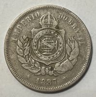 200 Réis - IMPERIO DO BRAZIL - Pedro II, 1887