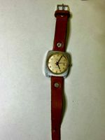 Armbanduhr Vulcain Vintage mit Lederband gebraucht