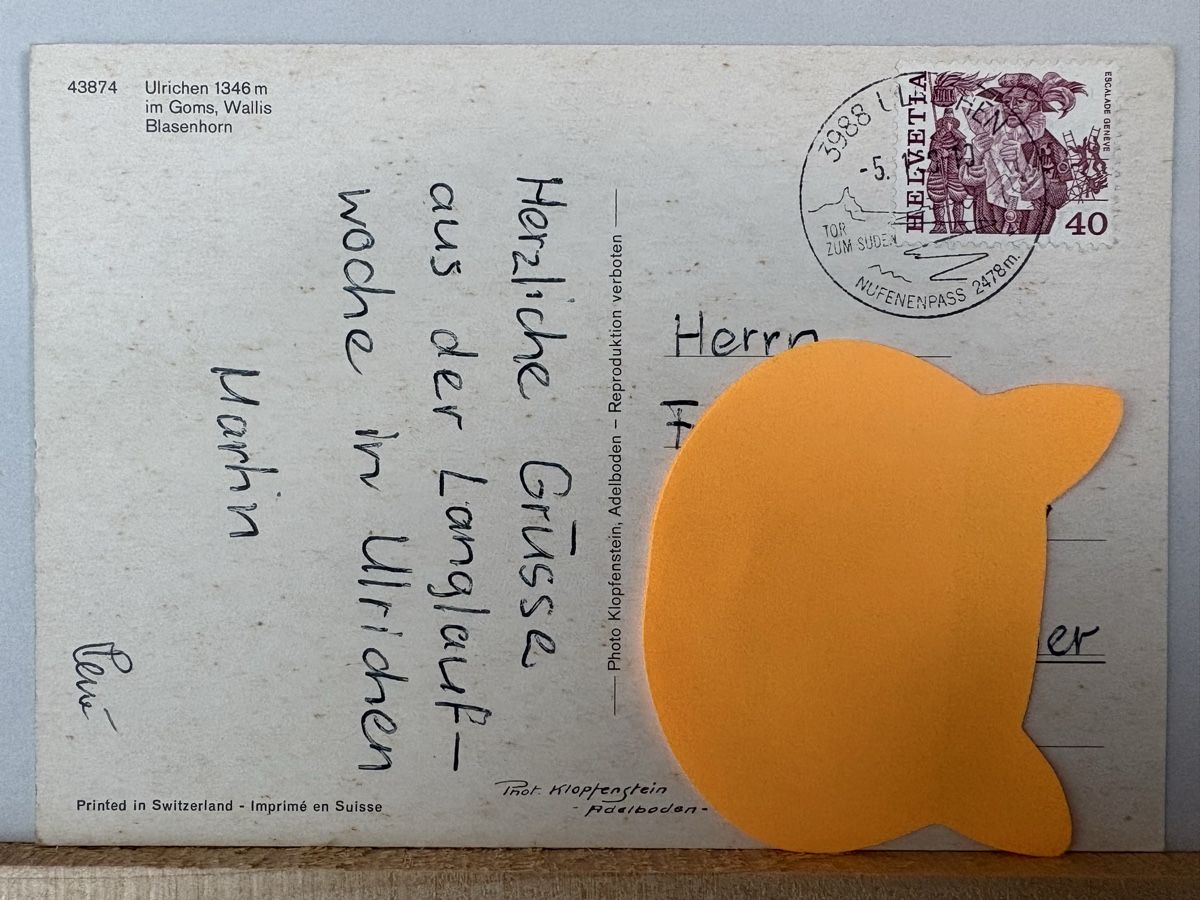 Cartoline postali: AK von Ulrichen in Goms – Usato da Rümlang venduto da Kartenpost1 1