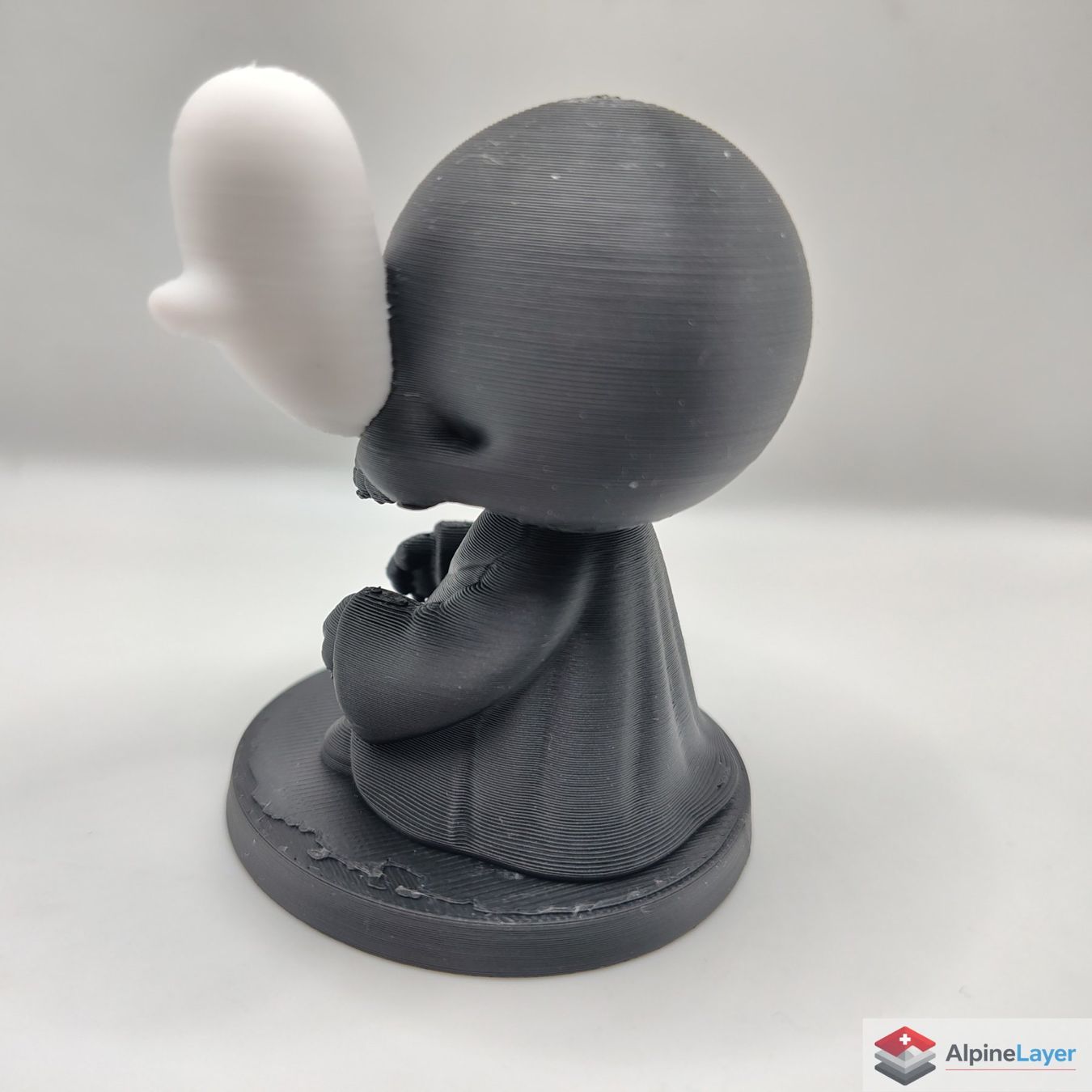 Statuette: Haunted Skull with Ghost 3D Printed Decor Black White – Nuovo (secondo la descrizione) da Losone venduto da AlpineLayer 2