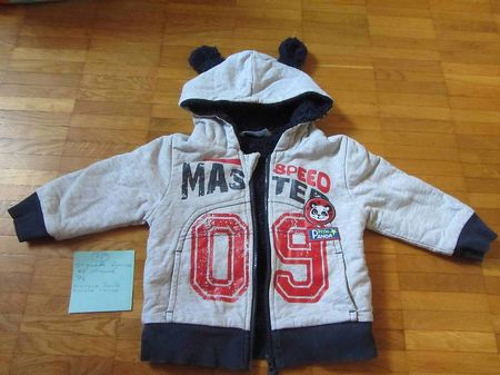 Veste jaquette épaisse et chaude taille 74