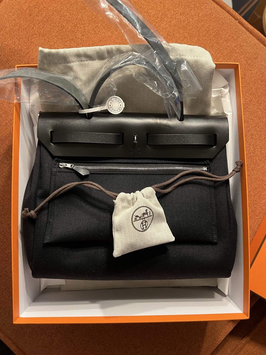 Hermès Borse da donna: NEU: Hermès Herbag Zip 31 Retourné Noir – Nuovo (secondo la descrizione) da Basel venduto da chri_kra 1