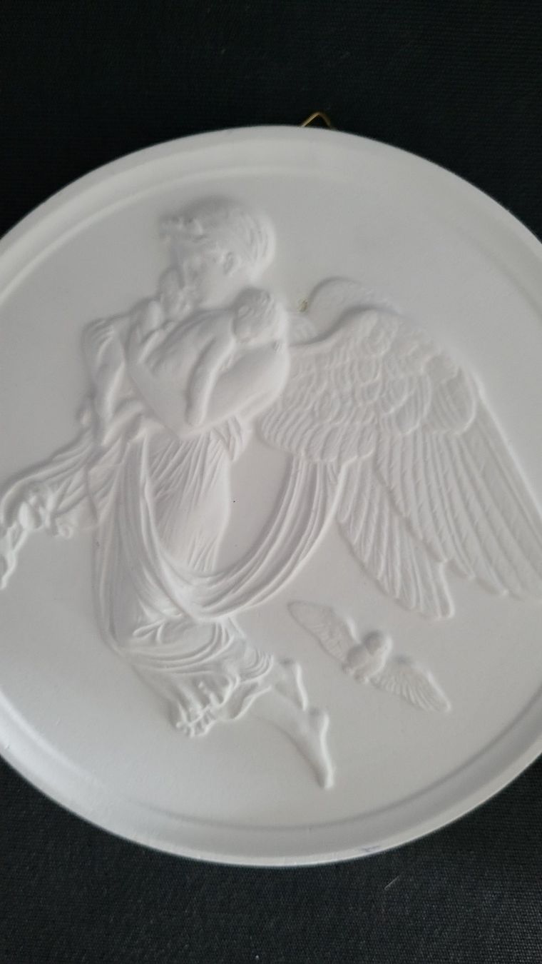 Figurines: Gips-Relief mit Engel "II" – D'occasion à Basel par spinne02